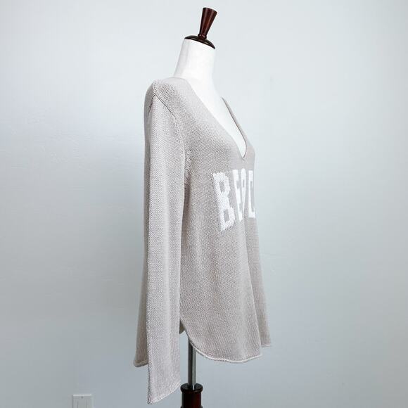 Miracle Tan Beach V-Neck Pullover Knit Sweater NWT - Picture 5 of 8